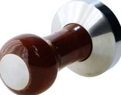 Barstuff Handtamper mit Holzgriff, Edelstahl - 5,3cm