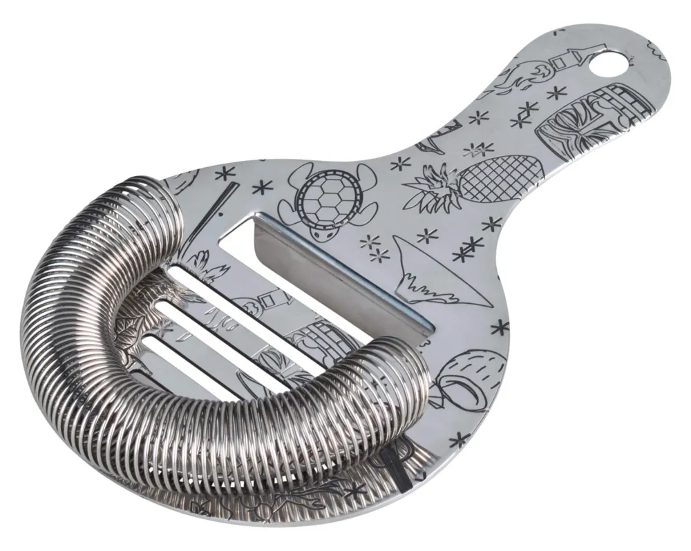 Barstuff Hawthorne Strainer Tiki, Urban Bar - Edelstahl (10cm)