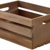 Barstuff Holzkiste, Dark Rustic Braun - 34x23x15cm