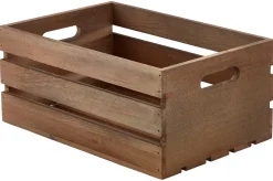 Barstuff Holzkiste, Dark Rustic Braun - 34x23x15cm