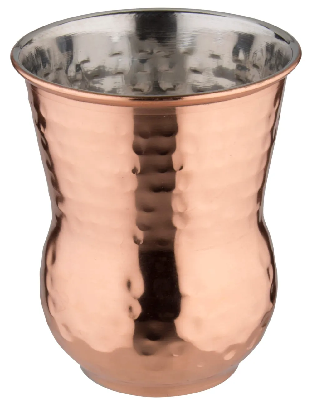 Barstuff Julepbecher Marokko, gehämmerter Edelstahl, kupferfarben- 400ml