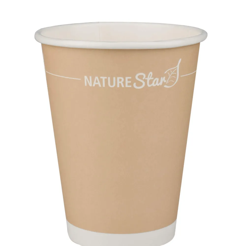 Barstuff Kaffeebecher Papier, braun - 300ml, 9cm (50 Stk.)