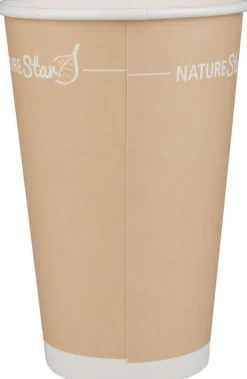 Barstuff Kaffeebecher Papier, braun - 400ml (50 Stk.)