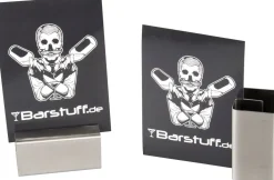 Barstuff Kartenhalter Edelstahl - 8,5x4x4cm (2 Stk.)