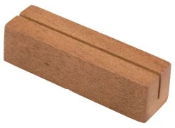 Barstuff Kartenhalter länglich, Holz, braun - 9x2,5x2,5cm