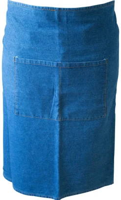 Barstuff Kellnerschürze, Jeans, 70x90cm - washed (hell)