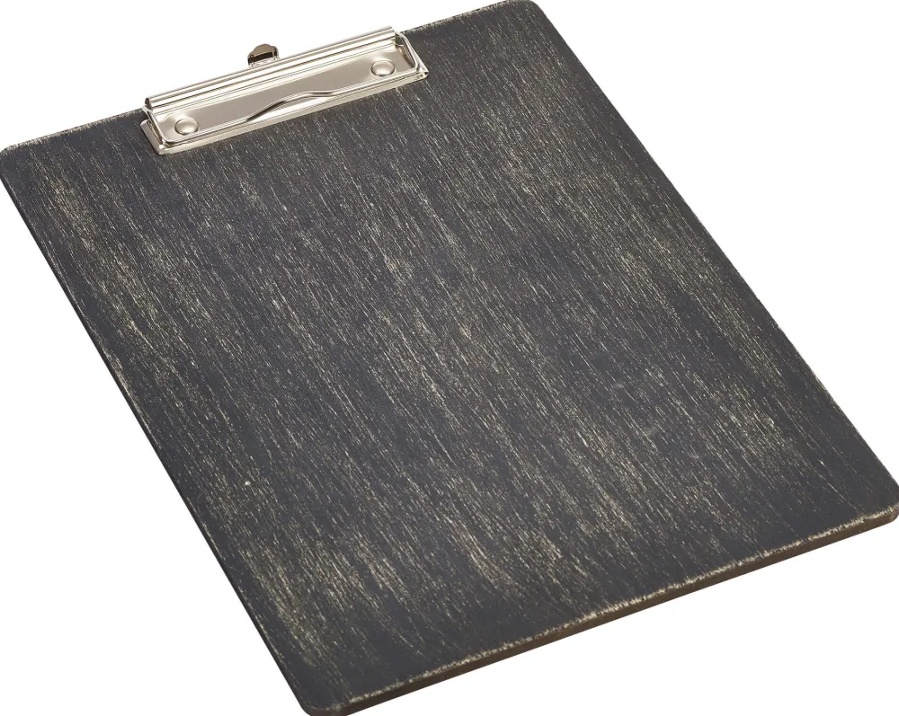 Barstuff Klemmbrett DIN A4, Holz - schwarz