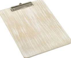 Barstuff Klemmbrett DIN A4, Holz - weiß