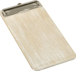 Barstuff Klemmbrett lang (24,5x13cm), Holz - weiß