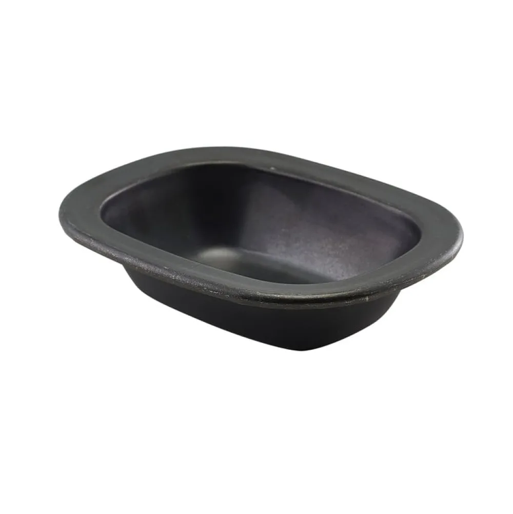 Barstuff Kuchenform, Edelstahl vintage, schwarz - 16cm (12 Stk.)