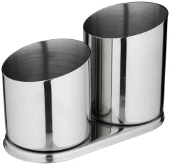 Barstuff Löffel- und Trinkhalmbecher, Edelstahl - 2 Becher