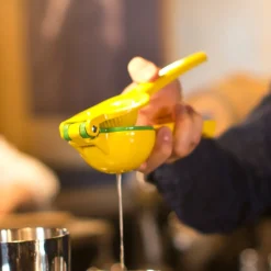 Barstuff Limetten- und Zitronenpresse, gelb - Aluminium