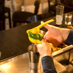 Barstuff Limetten- und Zitronenpresse, gelb - Aluminium