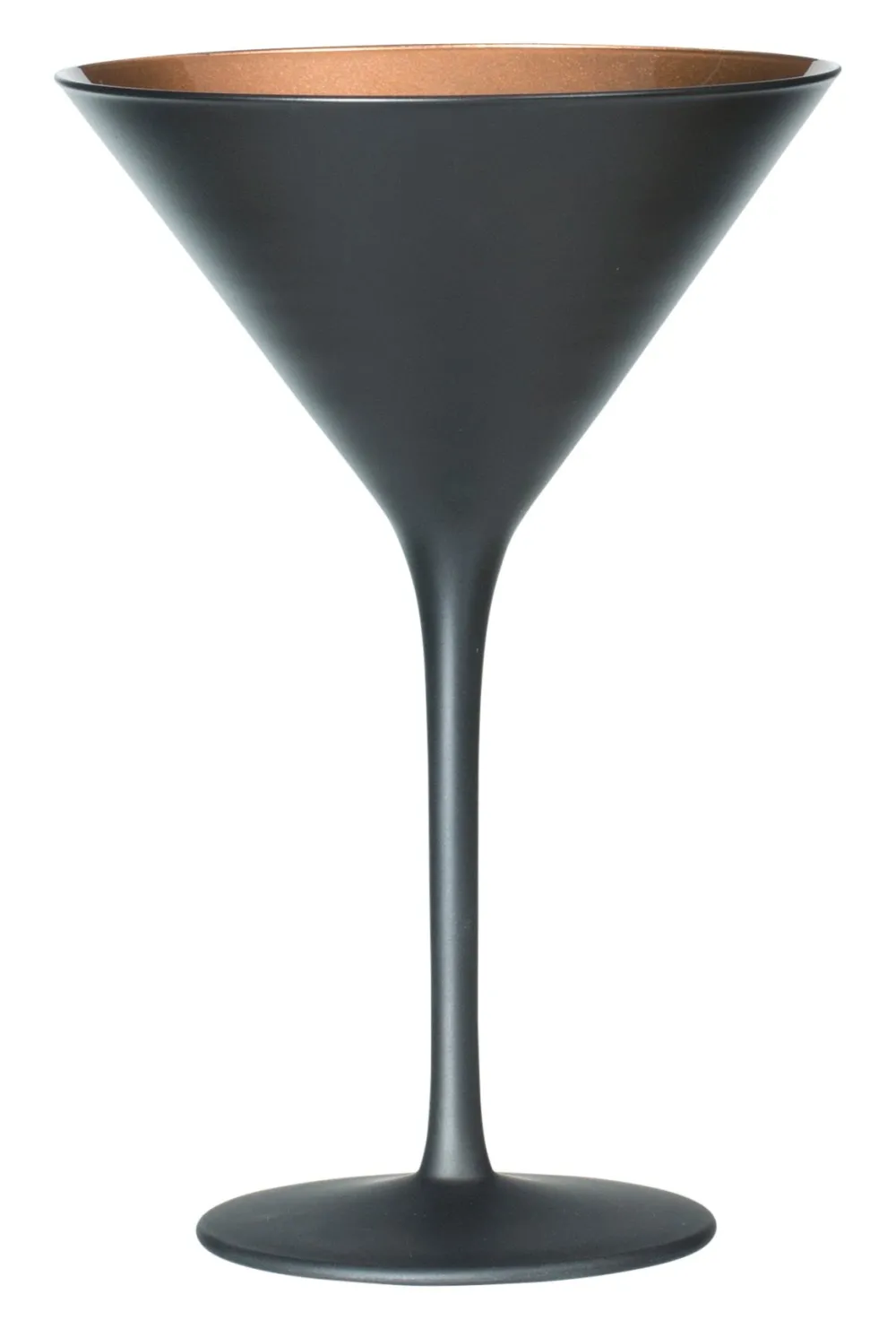 Barstuff Martiniglas, matt schwarz/bronze, Elements Stölzle - 240ml