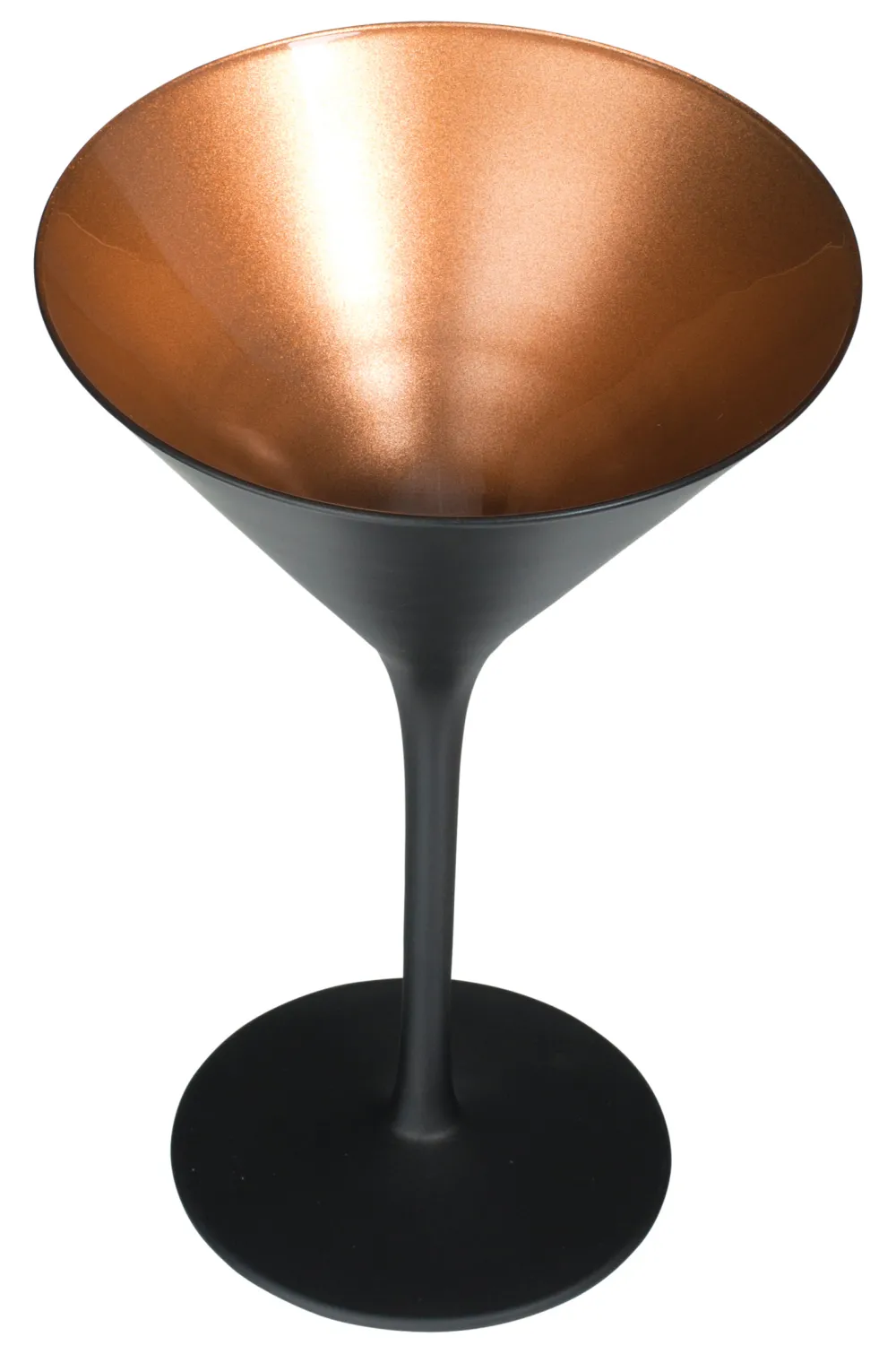 Barstuff Martiniglas, matt schwarz/bronze, Elements Stölzle - 240ml