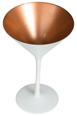 Barstuff Martiniglas, matt weiß/bronze, Elements Stölzle - 240ml