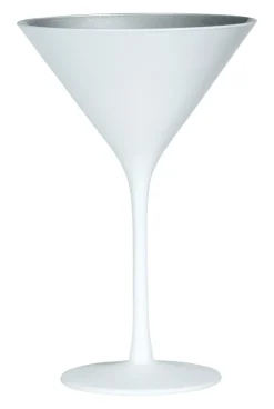 Barstuff Martiniglas, matt weiß/silber, Elements Stölzle - 240ml