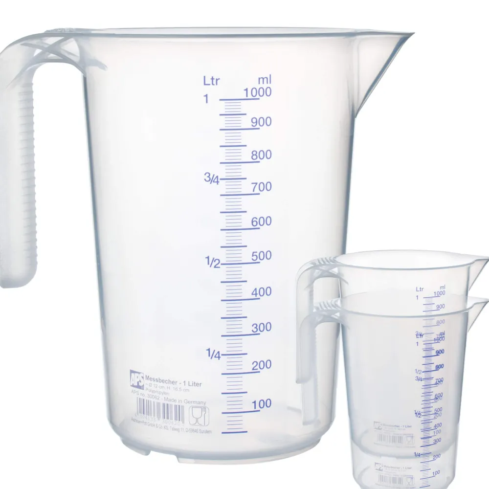 Barstuff Messbecher stapelbar, PP - Skalierung bis 1000ml