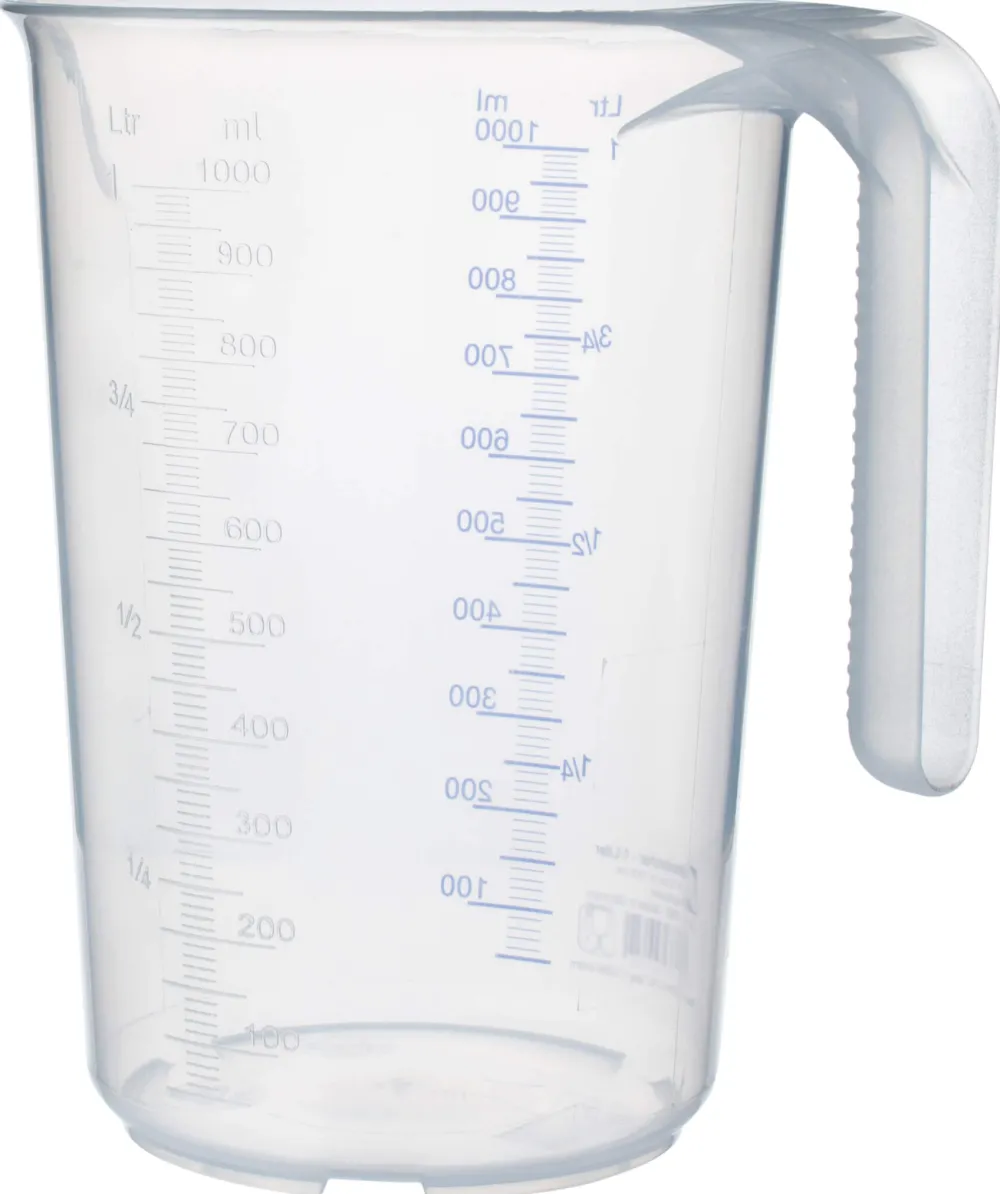 Barstuff Messbecher stapelbar, PP - Skalierung bis 1000ml