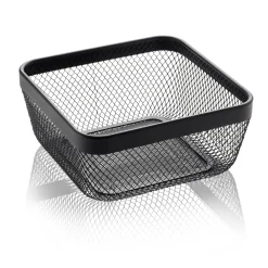 Barstuff Metallkorb, schwarz - 24,5x24,5x11cm