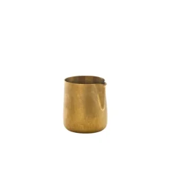 Barstuff Milchgießer / Sahnekännchen, Edelstahl vintage goldfarben - 150ml (12 Stk.)