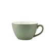 Barstuff Milchkaffee-Tasse Porzellan matt salbeigrün – 340 ml (6 Stk.)