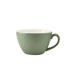Barstuff Milchkaffee-Tasse Porzellan matt salbeigrün – 340 ml (6 Stk.)