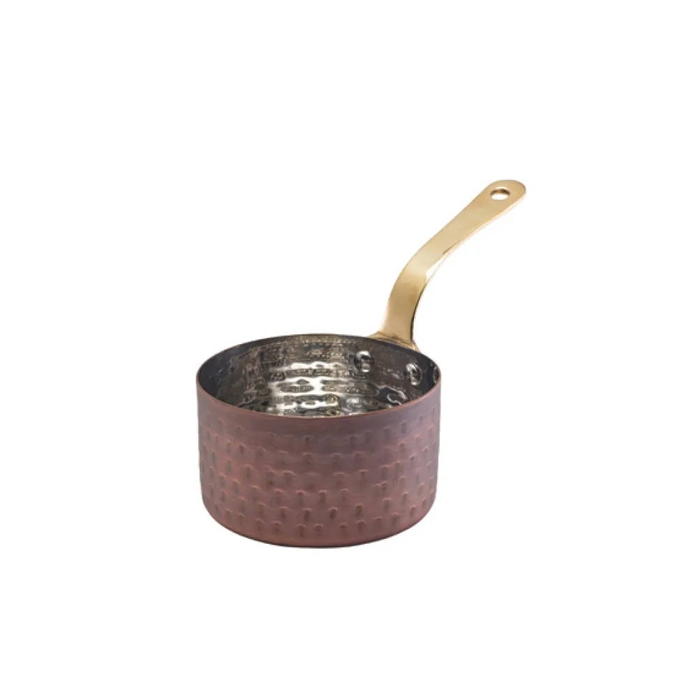 Barstuff Mini-Saucentopf, Edelstahl antik-kupferfarben - 9 x 5,25 cm (6 Stk.)