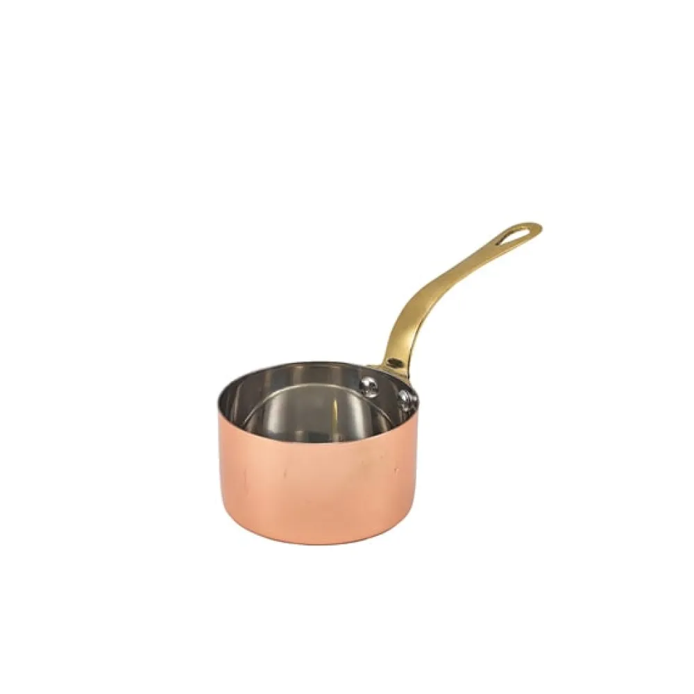 Barstuff Mini-Saucentopf, Edelstahl kupferfarben - 7,8 x 4,5 cm (6 Stk.)