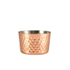 Barstuff Mini-Servierbecher, Edelstahl gehämmert, kupferfarben - 8x5cm (12 Stk.)