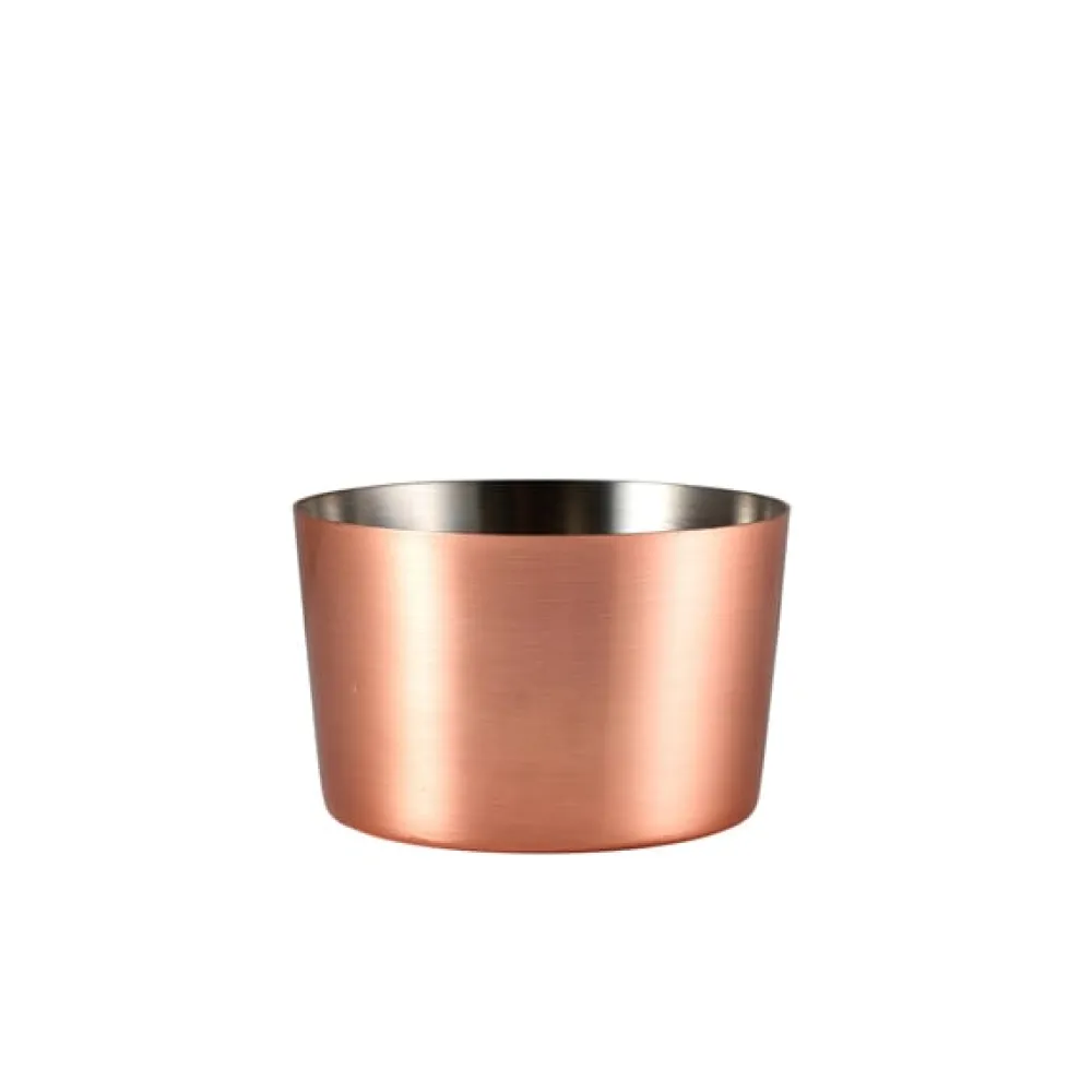 Barstuff Mini-Servierbecher, Edelstahl, kupferfarben - 8x5cm (12 Stk.)