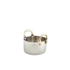 Barstuff Mini-Topf, Edelstahl gehämmert - 9,2 x 5 cm (12 Stk.)