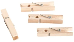 Barstuff Mini-Wäscheklammern / Glasmerker, Holz - 48mm (50 Stk.)