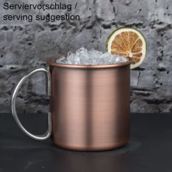Barstuff Moscow Mule Becher, Antik-Kupfer-Look - 450ml