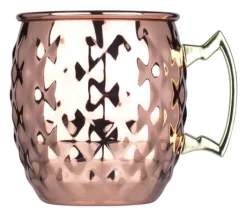 Barstuff Moscow Mule Becher Pineapple, Edelstahl kupferfarben - 550ml