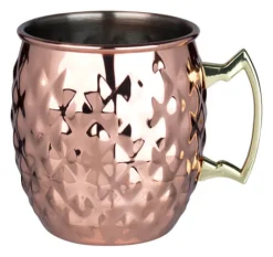 Barstuff Moscow Mule Becher Pineapple, Edelstahl kupferfarben - 550ml
