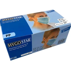 Barstuff Mundschutz / OP-Maske, 3-lagig, Typ IIR (98%), PP - blau (50 Stk.)