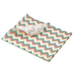 Barstuff Pergamentpapier / Fettdichtes Papier, Zickzack-Muster bunt - 25x20cm (1000 Stk.)