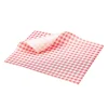 Barstuff Pergamentpapier / Fettdichtes Papier, Karomuster rot - 25x20cm (1000 Stk.)