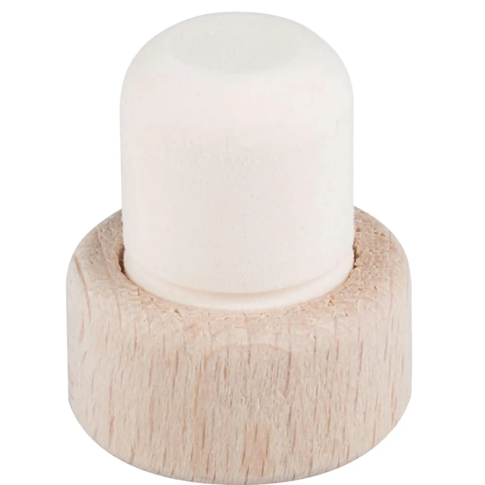 Barstuff PE-Stopfen 19mm gespritzt mit Holzscheibe (1 Stk.)