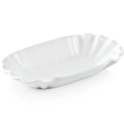 Barstuff Pommes-Schale Porzellan weiß - 20x11x3cm (6 Stk.)