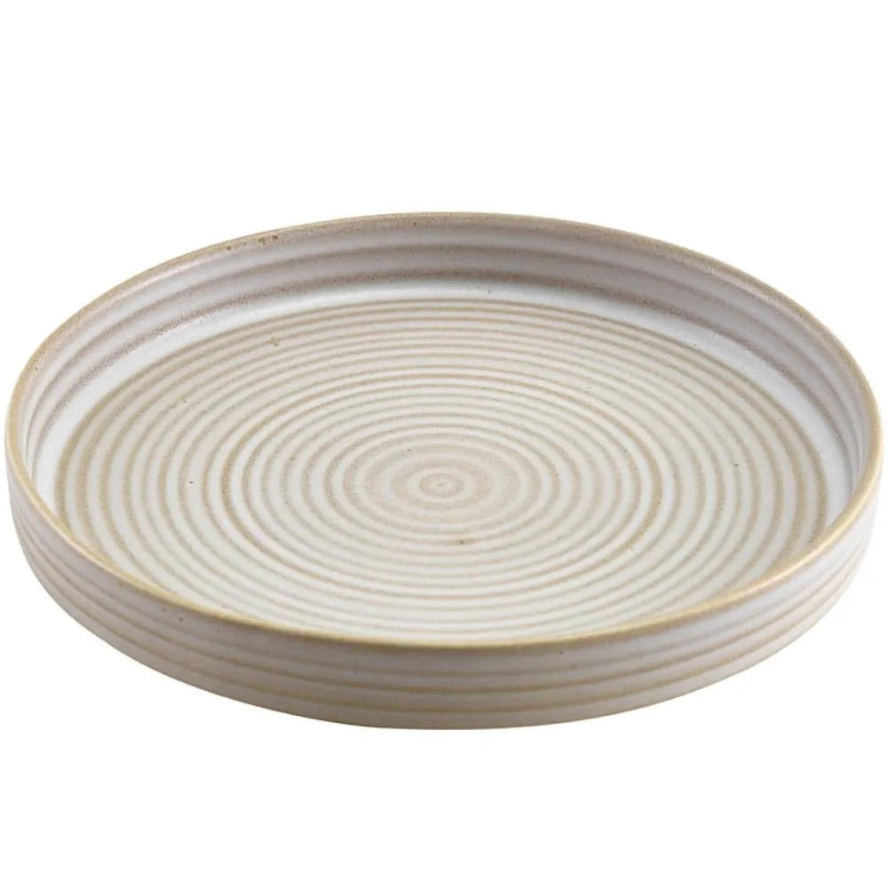 Barstuff Präsentationsteller Antigo Steingut Barley – 18 cm (6 Stk.)