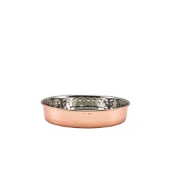 Barstuff Präsentationsteller, Edelstahl gehämmert, kupferfarben - 15x3cm