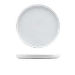 Barstuff Präsentationsteller mit niedrigem Rand Porzellan weiß – 25 cm (6 Stk.)