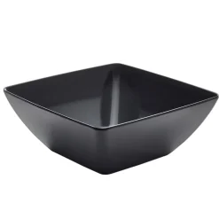 Barstuff Quadratische Schüssel, Melamin schwarz - 4,15l / 26,2cm