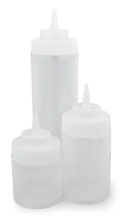 Barstuff Quetschflasche transparent, große Öffnung (230ml)