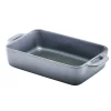 Barstuff Rechteckige Schale Forge Steingut graphitgrau – 16 x 10,5 x 4 cm (6 Stk.)