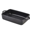 Barstuff Rechteckige Schale Forge Steingut Gusseisen-Optik – 16 x 10,5 x 4 cm (6 Stk.)