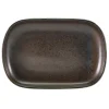 Barstuff Rechteckiger Teller Terra Cinder Black - 24x16,5cm (12 Stk.)