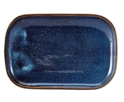 Barstuff Rechteckiger Teller Terra Aqua Blue - 29 x 19,5 cm (6 Stk.)